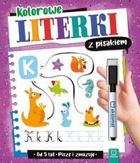 Kolorowe literki z pisakiem