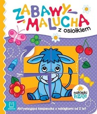 Zabawy malucha z osiołkiem