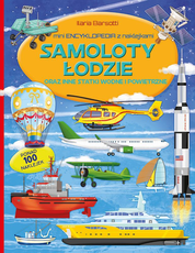 Samoloty Łodzie Mini encyklopedia z naklejkami