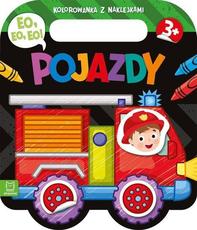 Pojazdy Eo, eo Kolorowanka z naklejkami