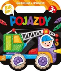 Pojazdy Bip Bip Kolorowanka z naklejkami