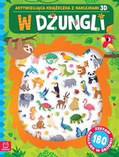 W dżungli Aktywizujące książeczki z naklejkami 3 D