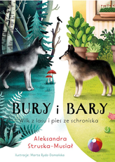 Bury i Bary Wilk z lasu i pies ze schroniska