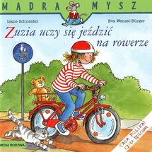 Zuzia uczy się jeździć na rowerze