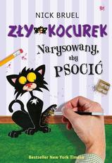 Zły kocurek Narysowany aby psocić
